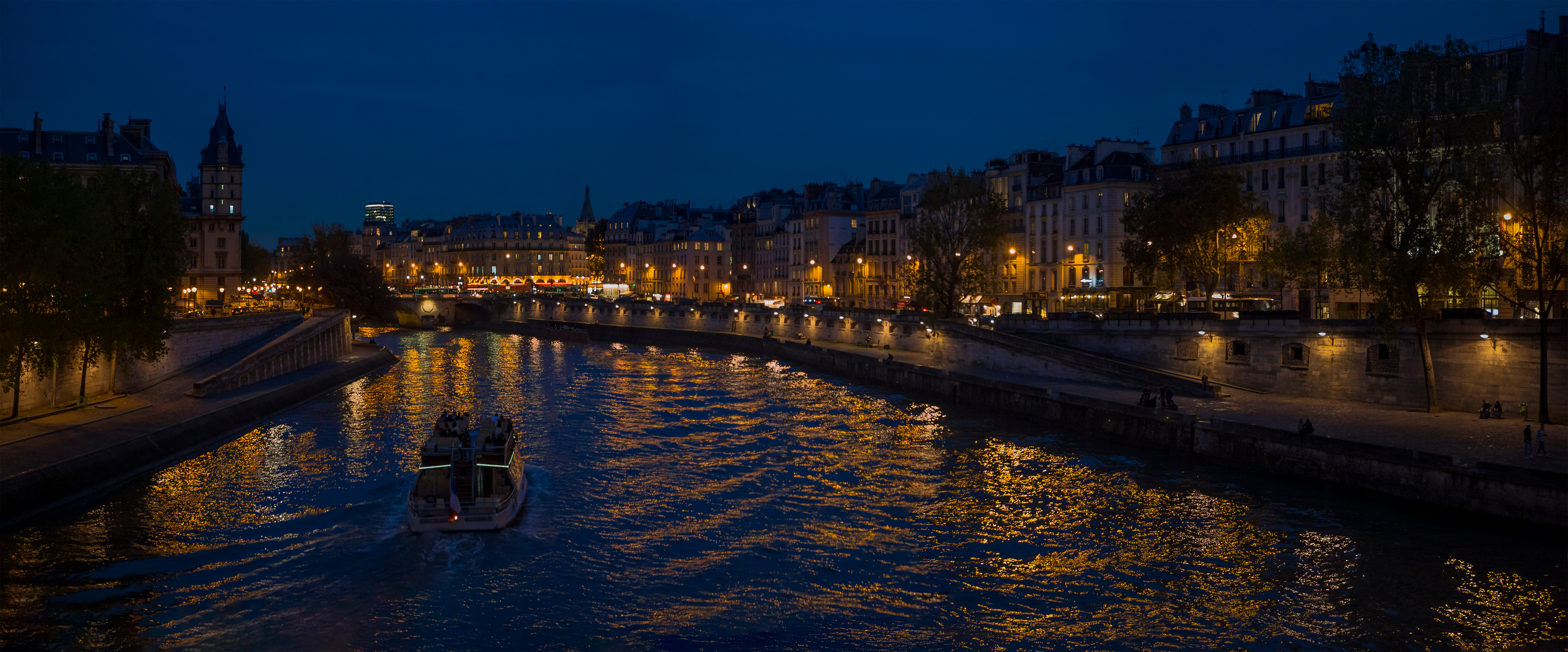 The Seine at night